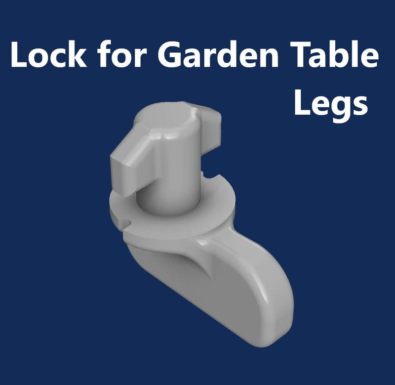 Lock for garden table legs