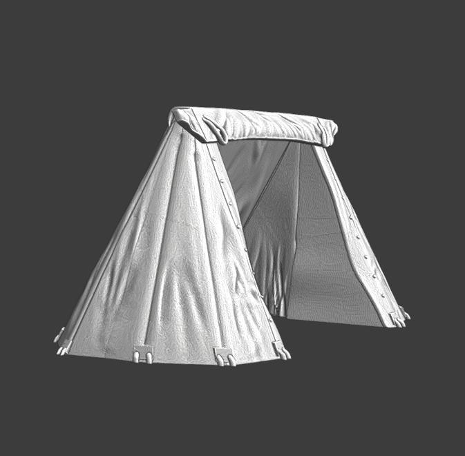 Medieval Infantry tent - Closed sides