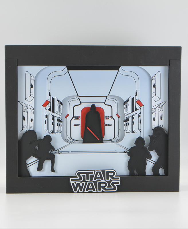 Star Wars Boarding of the Tantive IV Shadow Box