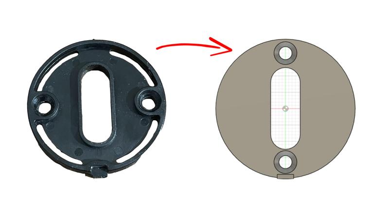 Door key hole cover with vertical holes