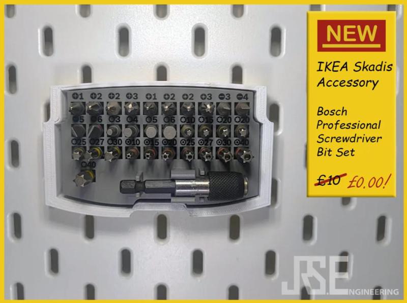 IKEA Skadis Bosch Professional Screwdriver Bit Set