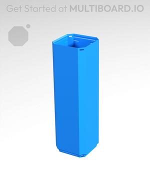 1x1x3 - Simple Walls - Standard Click-In Multibin Shell Extension