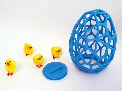 Organic egg with screw bottom