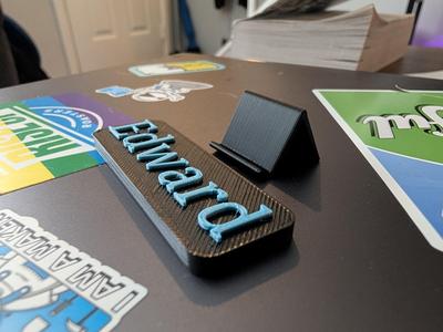 Small Name Tag With Stand