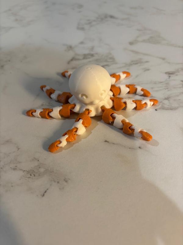 Dual Color Articulated Octopus No Supports