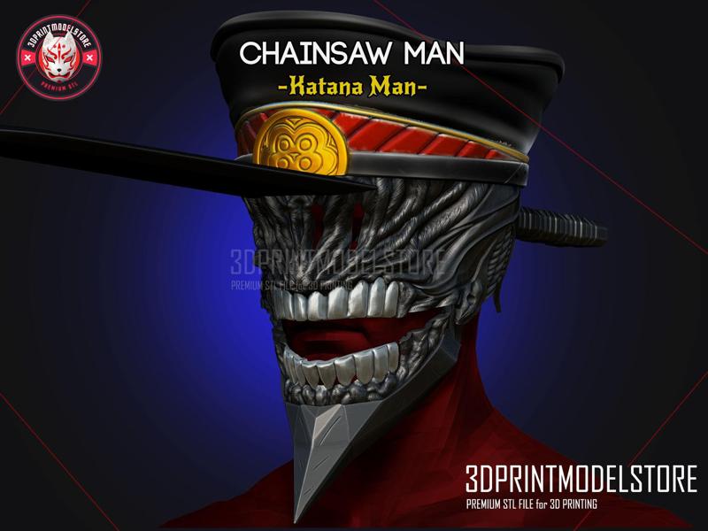 Chainsaw Man Cosplay Helmet - Katana Man - Halloween Costume