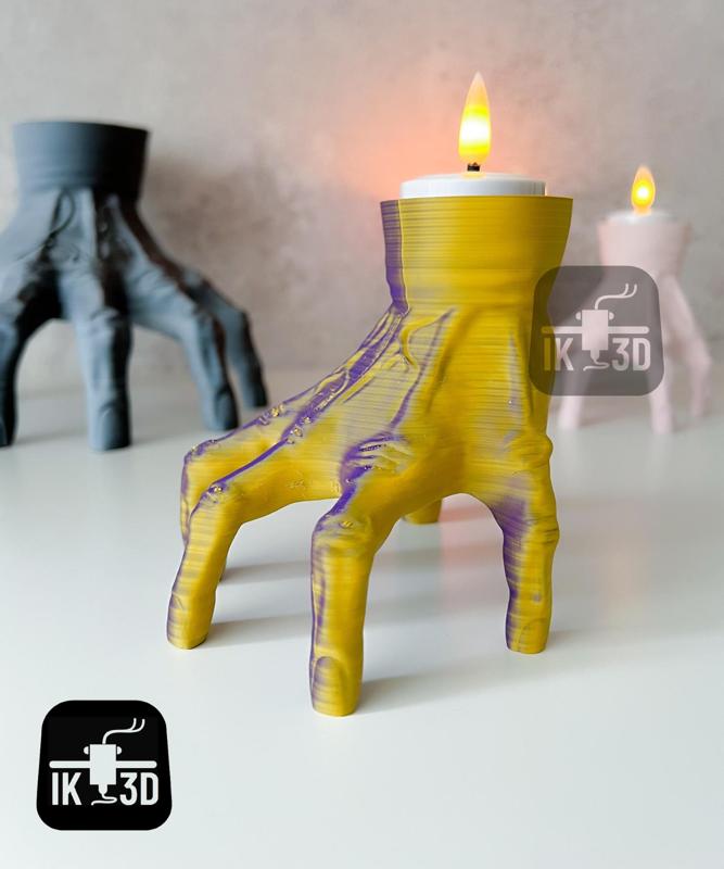 Creepy Hand Figurine + Candle Holder + Pencil Holder / No Supports 