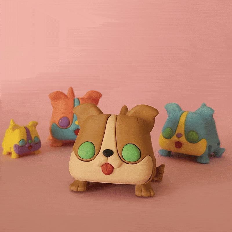 🧊🐶Articulated Cubic Dog🐶🧊