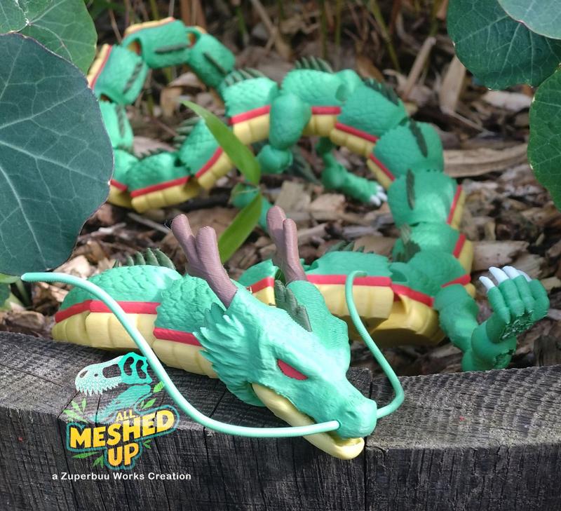 Articulated Shenron Dragon Toy VERSION 2