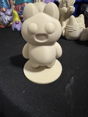 happy bear with stand