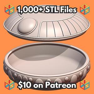 Frieza Spaceship Container with Removable Lid Inspired by Dragon Ball Z MineeForm FDM 3D Print STL File