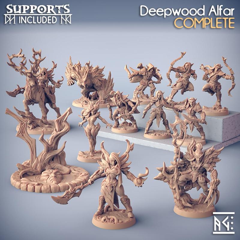 Deepwood Alfar (presupported)