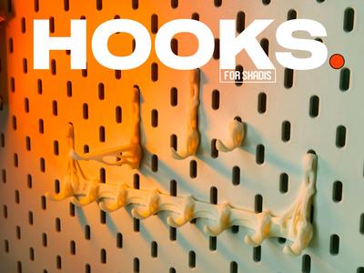 Hooks (for IKEA Skadis Pegboard)