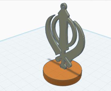 STANDING KHANDA  PUNJABI