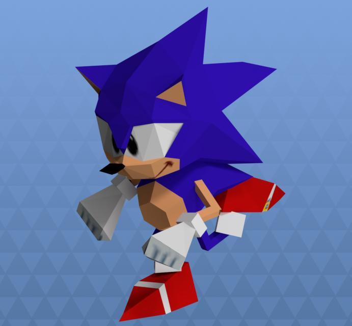 Sonic the Hedgehog (Classic era, running pose)