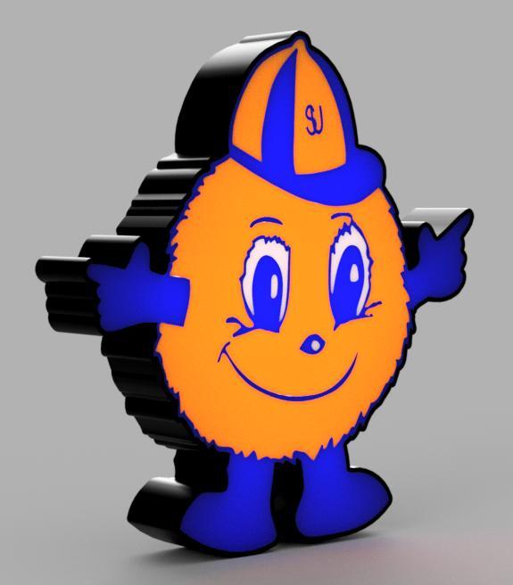 Syracuse University Otto the Orange classic LED lamp