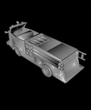 1/87 Scale La France Fire Truck 1940s Open Top.stl