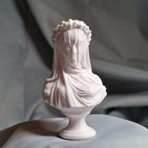 A veiled Vestal Virgin bust