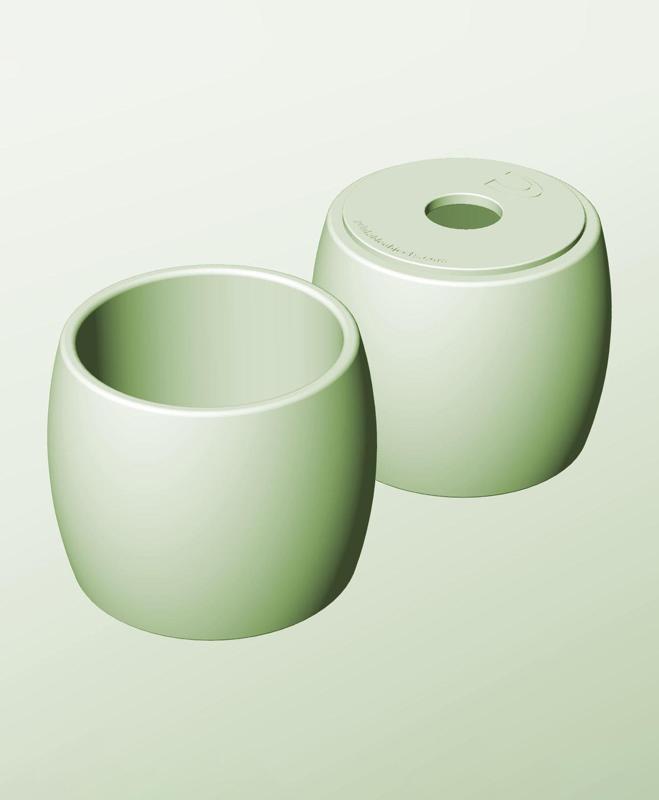 CR128-130-P Modular Stacking pierced container for home decor