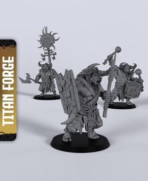 Dark Wood Minotaurs - With Free Dragon - 5e DnD Inspired for RPG and Wargamers