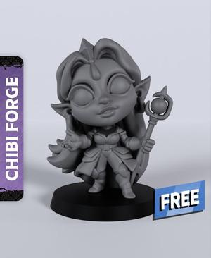 Female Elf Wizard - With Free Dragon  - 5e DnD Inspired for RPG and Wargamers