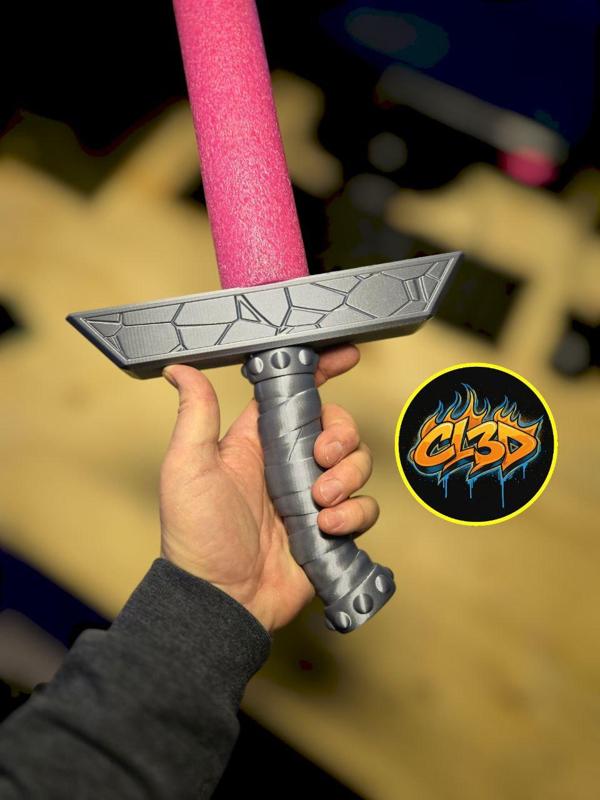 Stone Helm Sword - Pool Noodle Sword