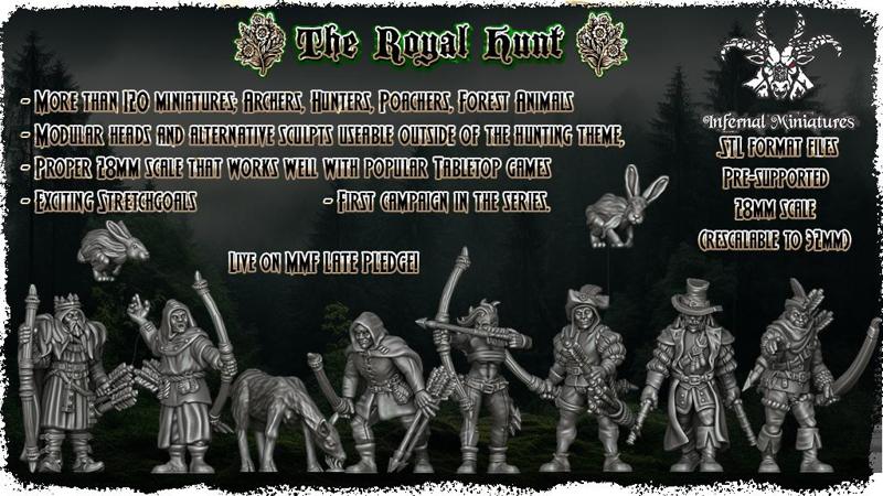 The Royal Hunt - Archers and Hunters STL Megapack