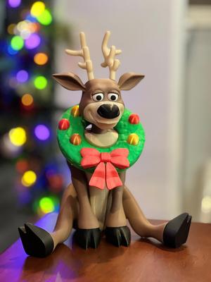 Christmas Deer/Reindeer Decor STL Files - NO AMS - Commercial License