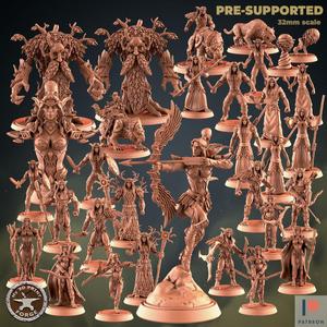 Night Elves BUNDLE (31 Unique pre-supported STLs)