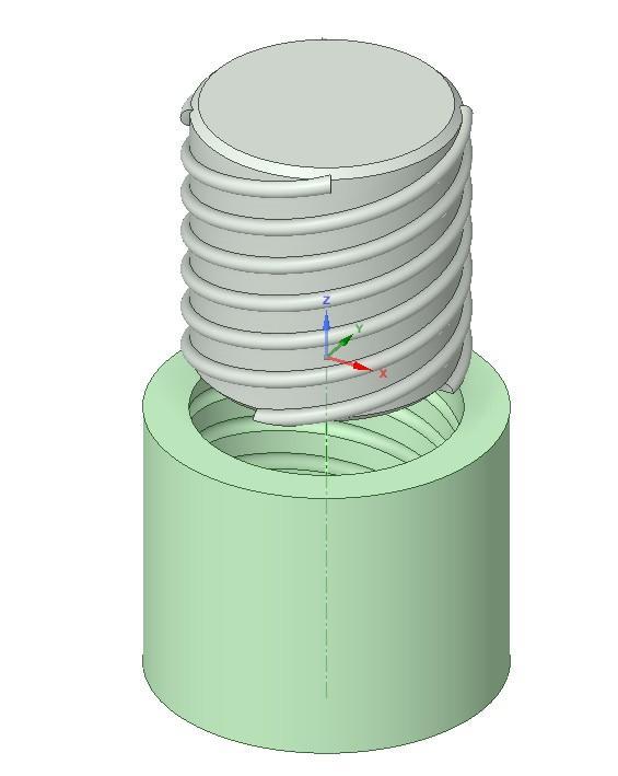 1 inch dia 4 lead matching thread
