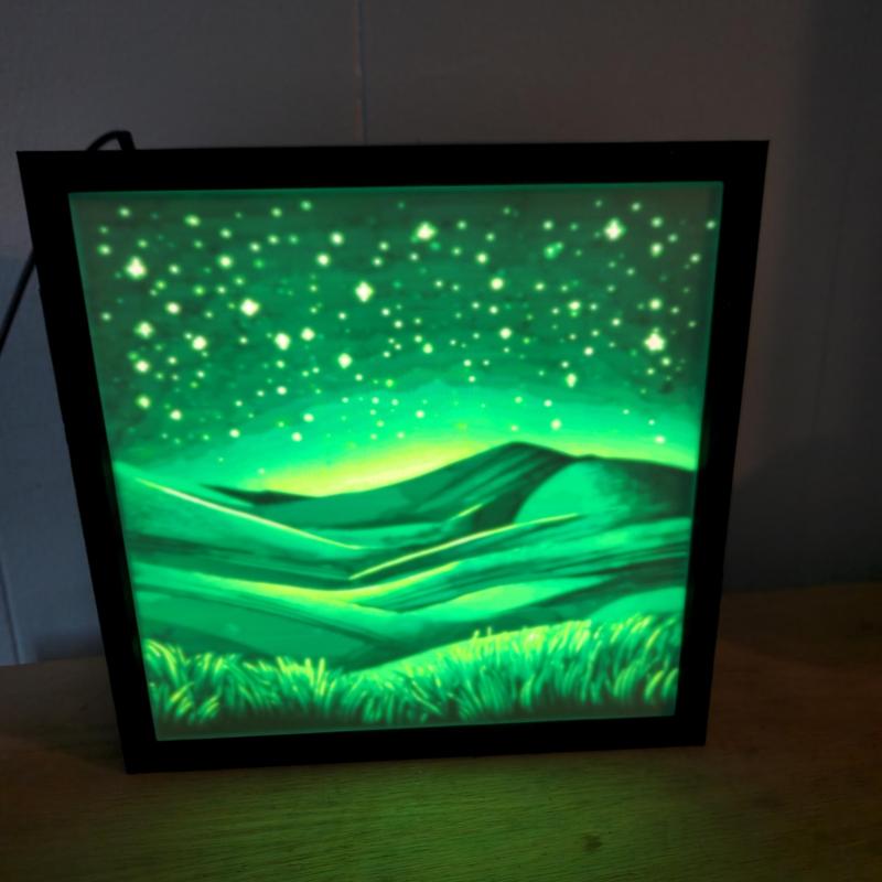 3D Printed Lithophane - Starry Night | No AMS Required!