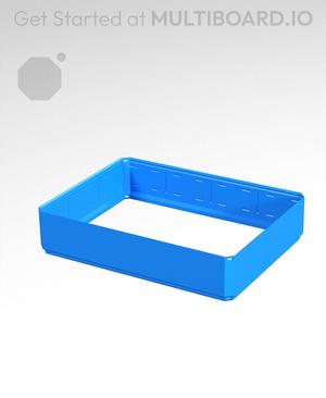 4x3x0.75 - Simple Walls - Standard Click-In Multibin Shell Extension