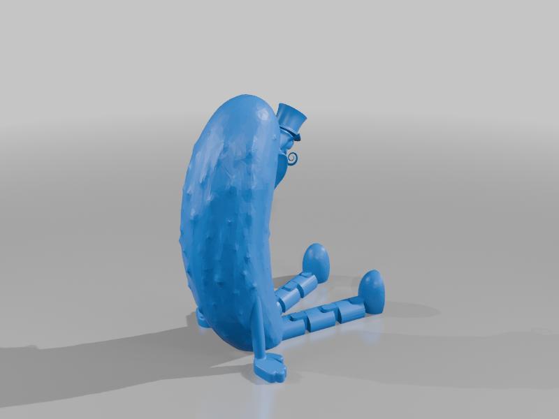 Sitting handsome Shrek with tophat and moustache