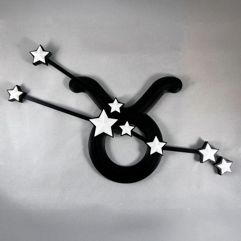 Taurus Zodiac Constellation – 3D Printable Taurus Art STL Files - NO AMS - COMMERCIAL LICENSE