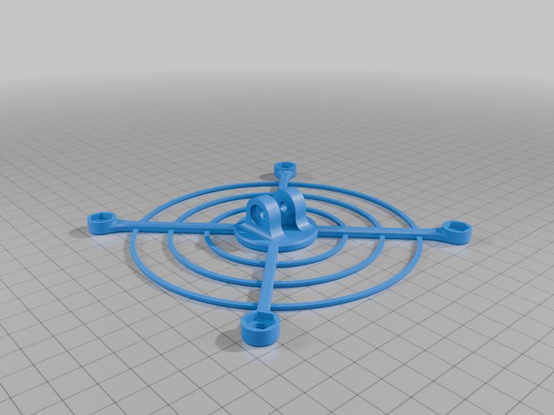 Simple 120mm fan stand for desk