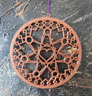 Herz Mandala zum aufhängen