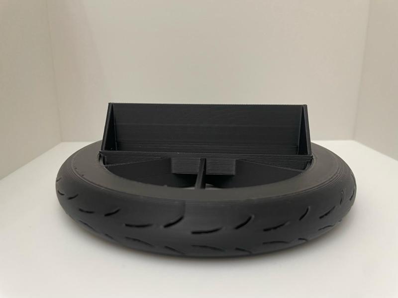 Motorcycle wheel & tire Business Card holder