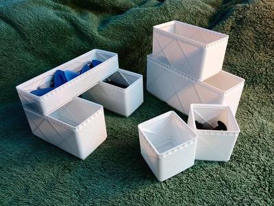 Reinforced Economical Gridfinity Bins - No vase mode (w/ half grid)