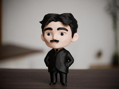 Nikola Tesla – adorable AMS model