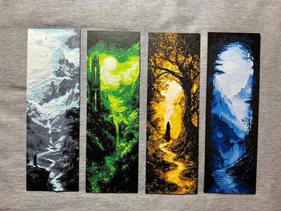 Fantasy Hueforge Bookmark Set