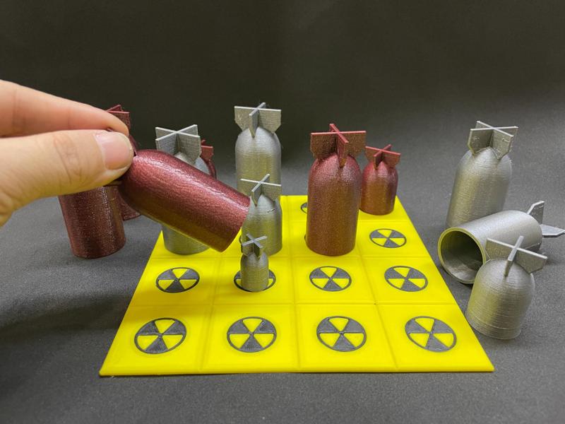 Nuclear bomb chess set