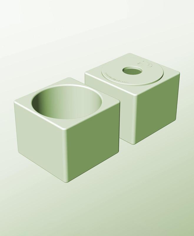 CS128-115-P Modular pierced component container modern decor