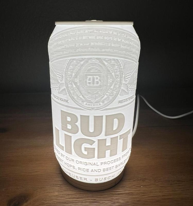 Bud Light Can (Tea Light & Lamp Kit compatible)
