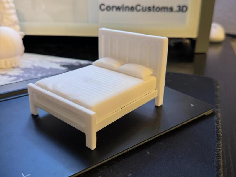 Miniature Modern Bed Model