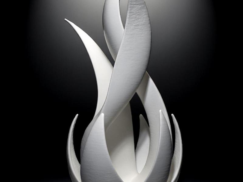 Flame Twist – A Spiraling Sculpture