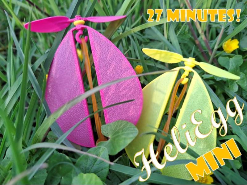 Wind-up flying "HeliEgg Mini"