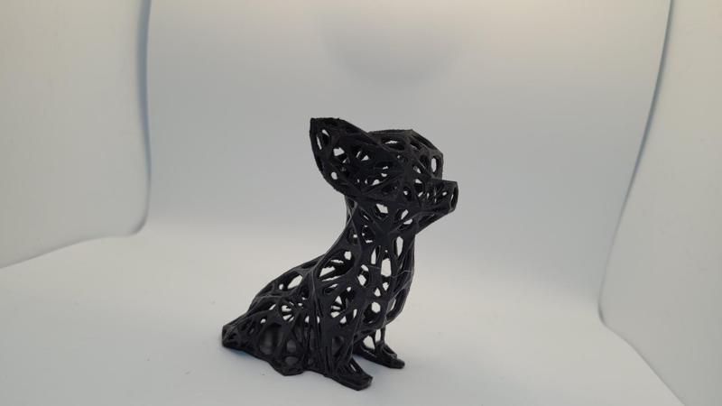 Voronoi remix of the low poly chihuahua