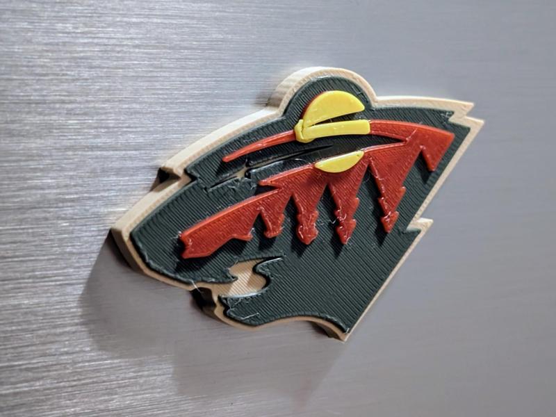 Minnesota Wild - Embossed Fridge Magnet