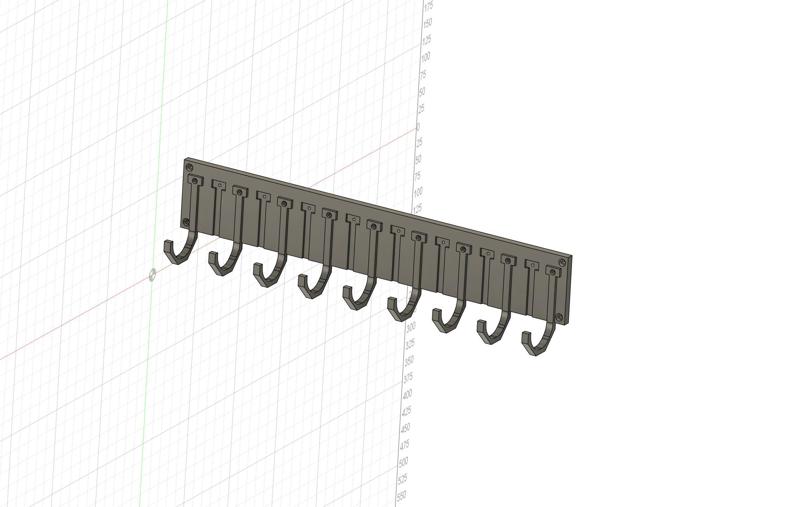 Adjustable Hook Rack