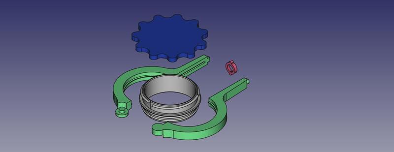 Large bag clip with opening and cap